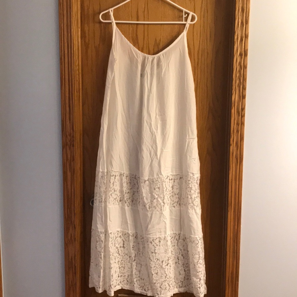 White Lace Bathing Suit Cover Up